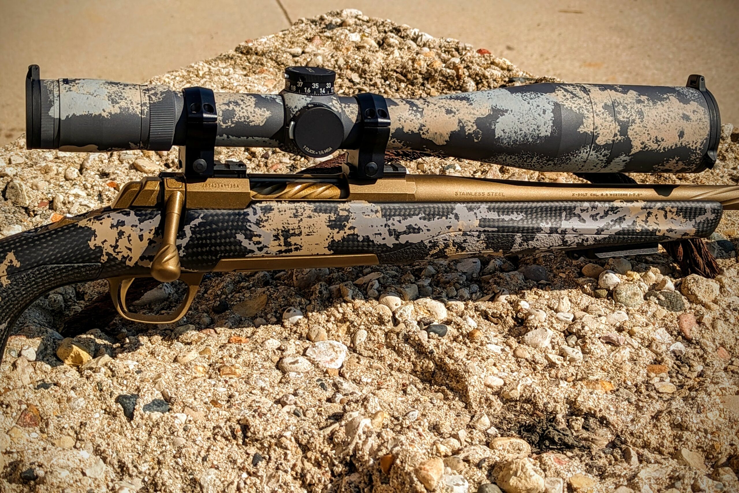 Rifle and Optic with matching paint job